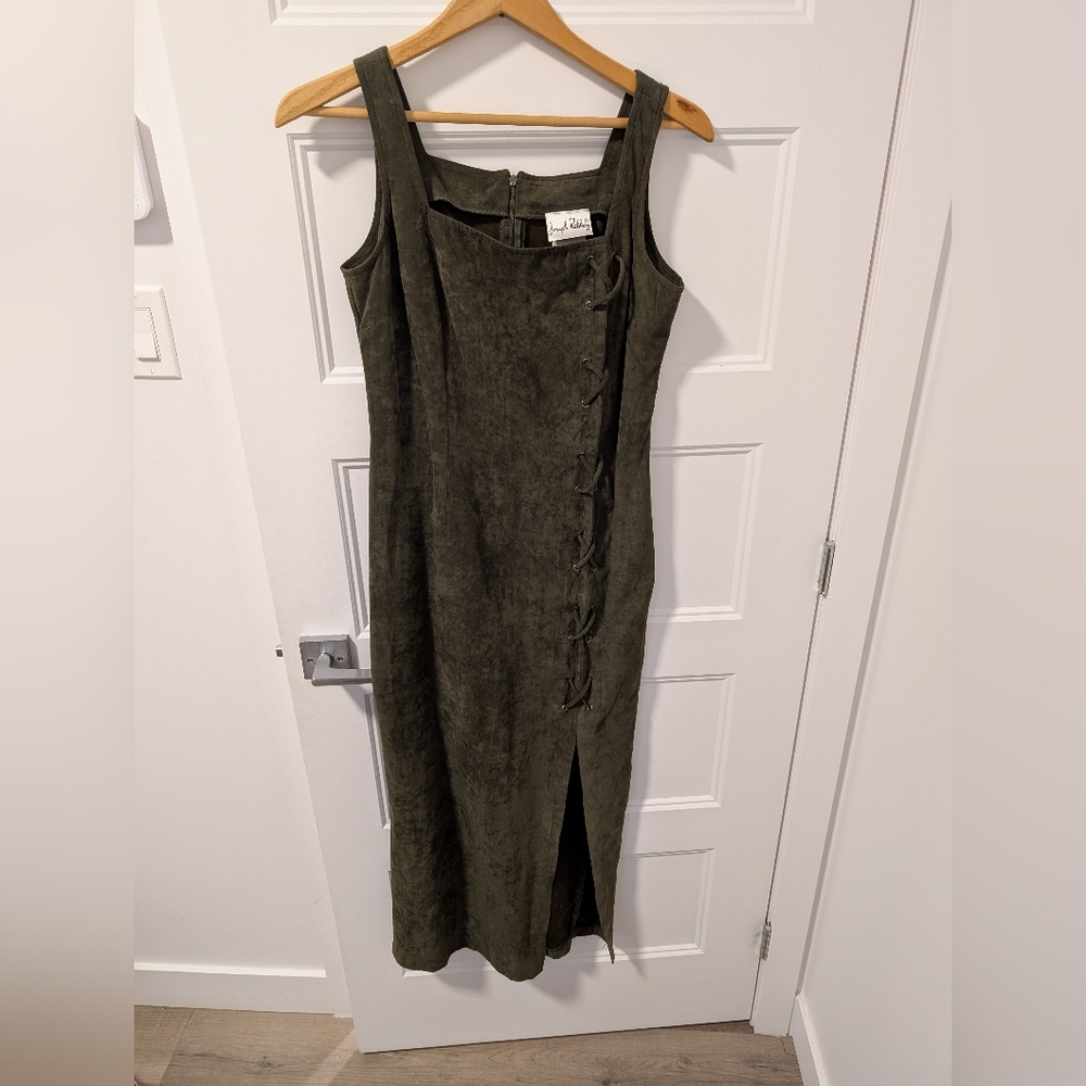 Joseph Ribkoff/Olive Green Midi Dress Sz 10